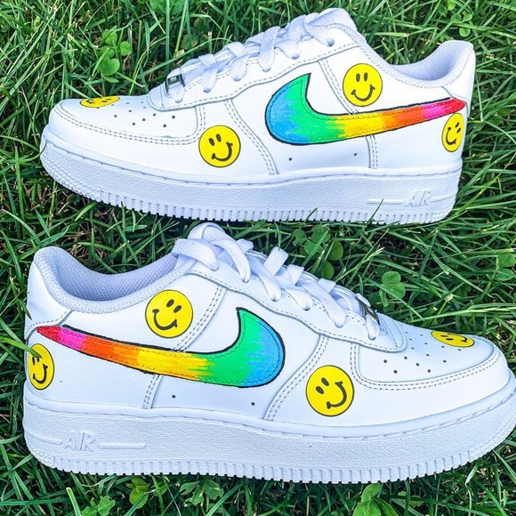 custom rainbow air force 1